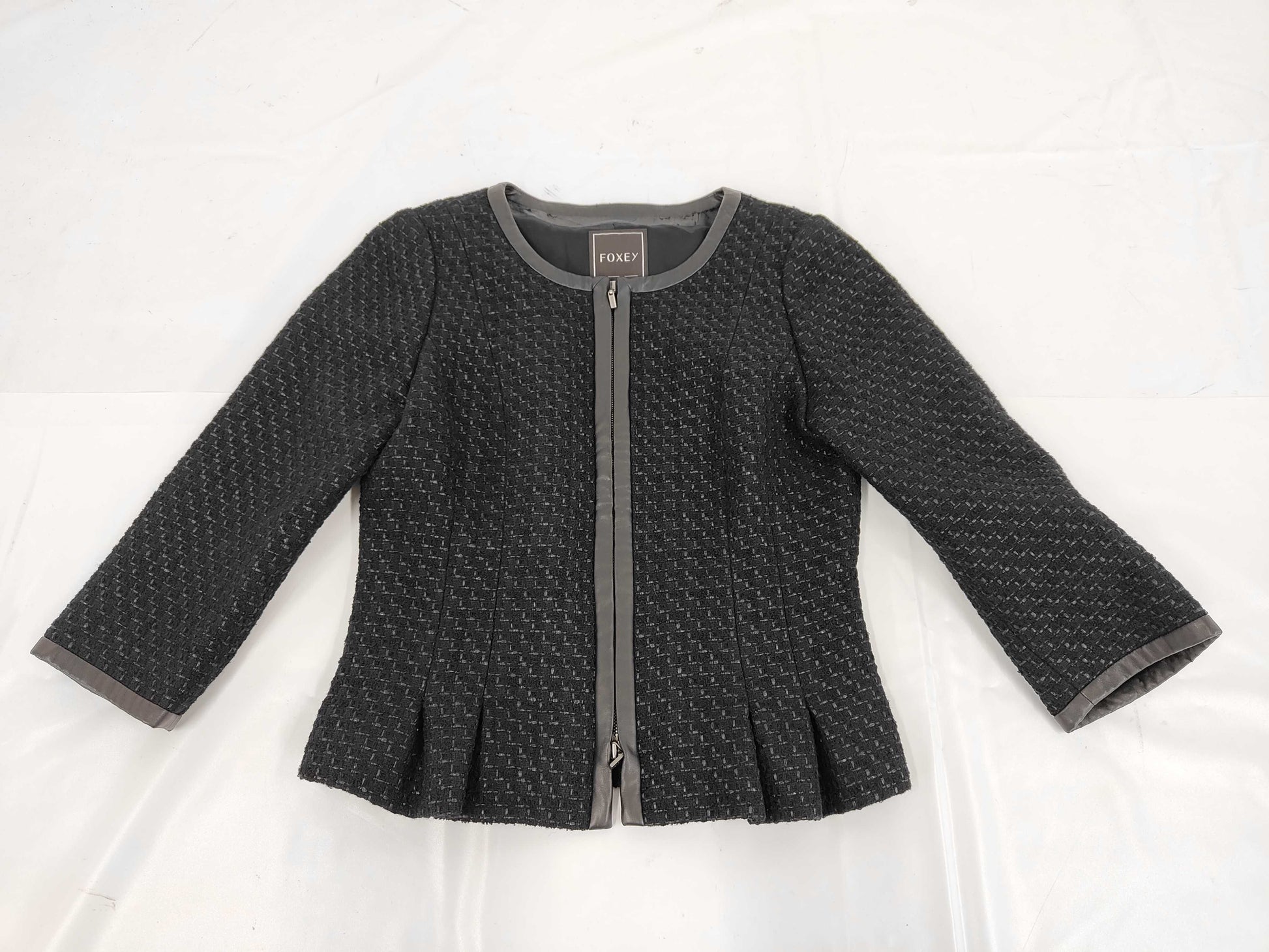 FOXEY Brand Apparel FOXEY Tweed Jacket Black Jacket Jacket