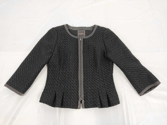 FOXEY Brand Apparel FOXEY Tweed Jacket Black Jacket Jacket
