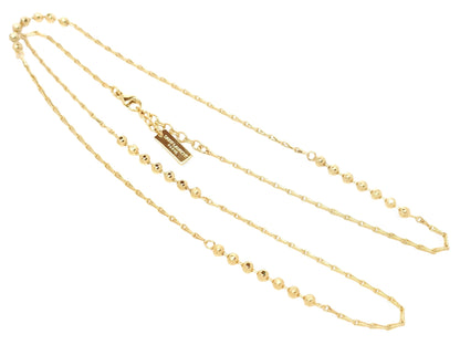 SAINT LAURENT SAINT LAURENT PARIS Gold-Colored 4-Ball Chain Necklace, 6.4g
