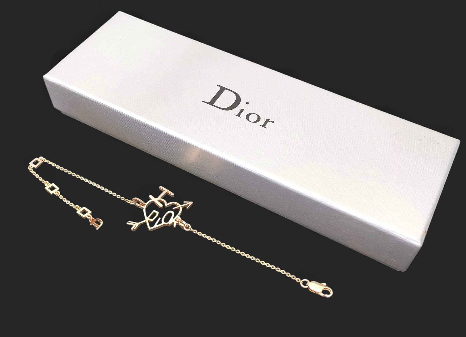 Dior Dior Pink Gold Color Arrow Bracelet 4.3g Bracelet Bangle