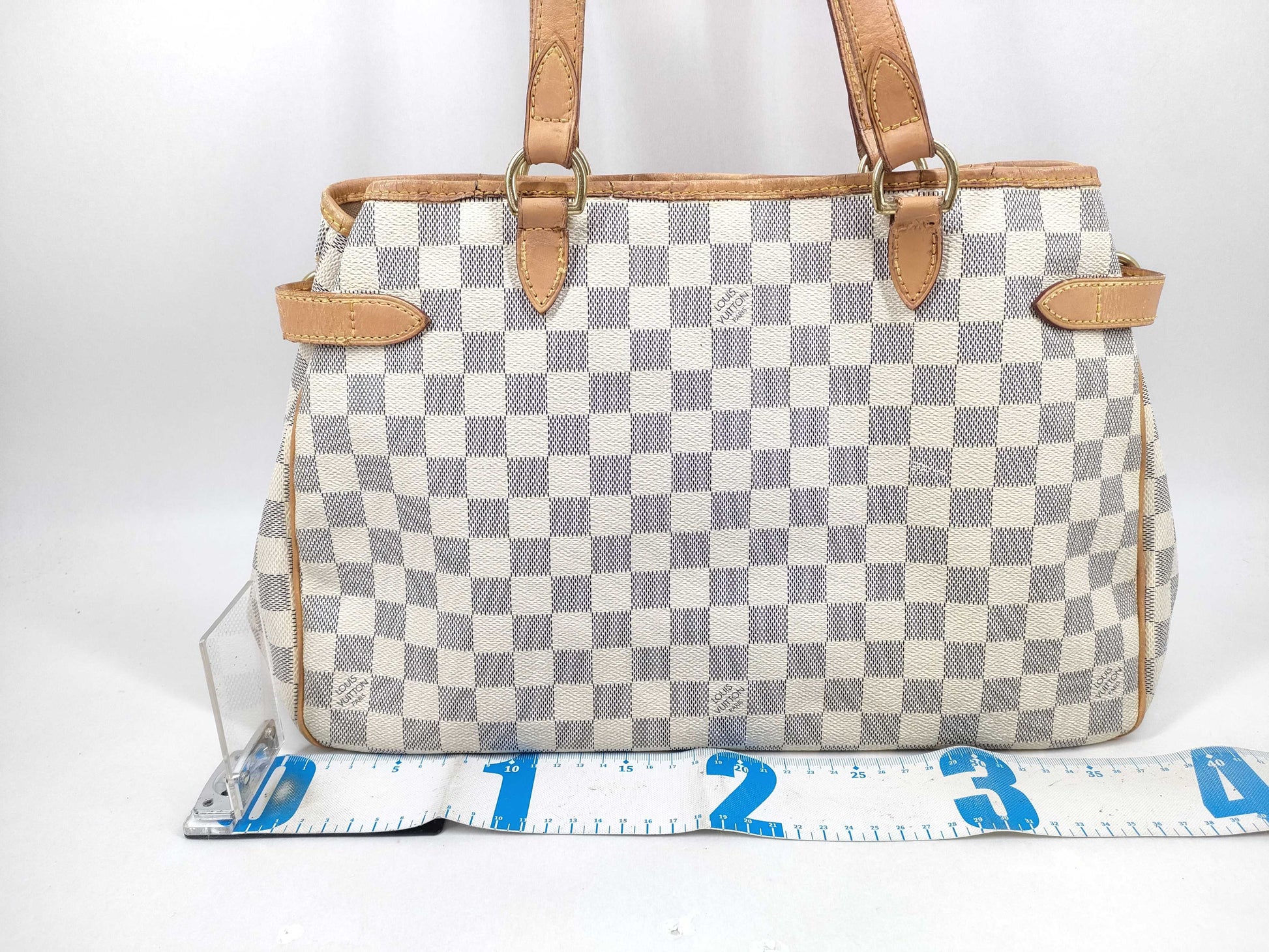 LOUIS VUITTON Damier Azur Batignolles Horizontal Tote Bag DU0120
