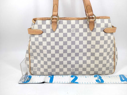 LOUIS VUITTON Damier Azur Batignolles Horizontal Tote Bag DU0120