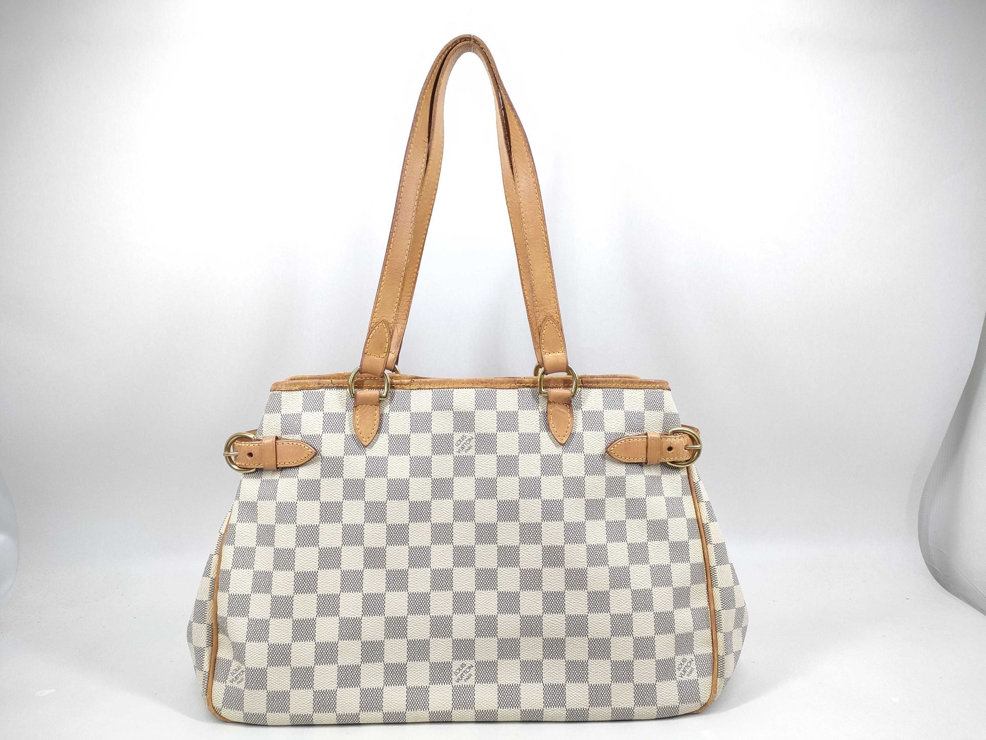 LOUIS VUITTON Damier Azur Batignolles Horizontal Tote Bag DU0120