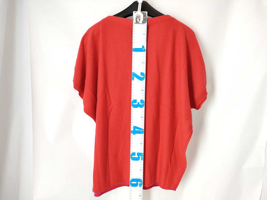 HERMES 100% Cashmere French Sleeve Poncho Knit #36 Tops