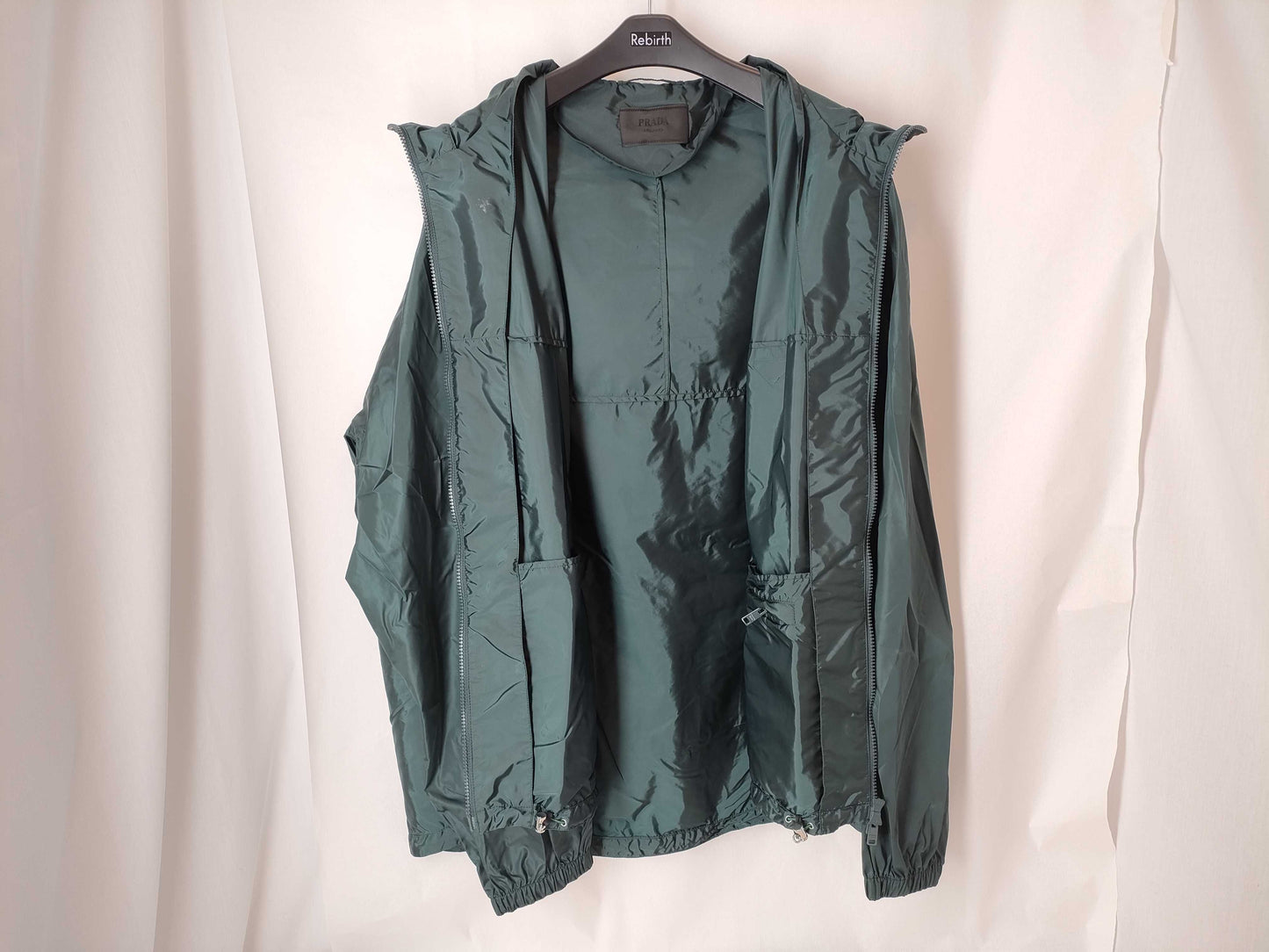 PRADA Prada 24 Triangle Logo Plate Nylon Jacket RFID Men's XXXL Jacket