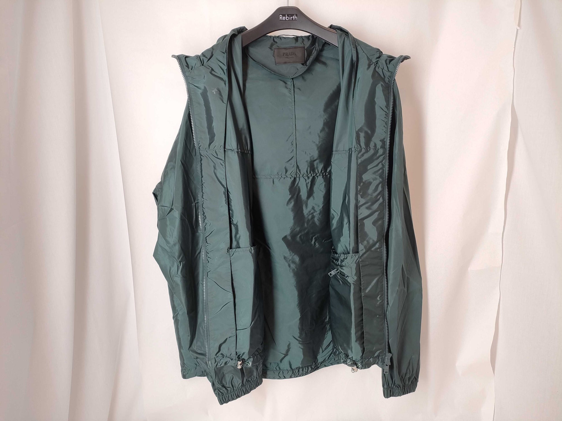 PRADA Prada 24 Triangle Logo Plate Nylon Jacket RFID Men's XXXL Jacket