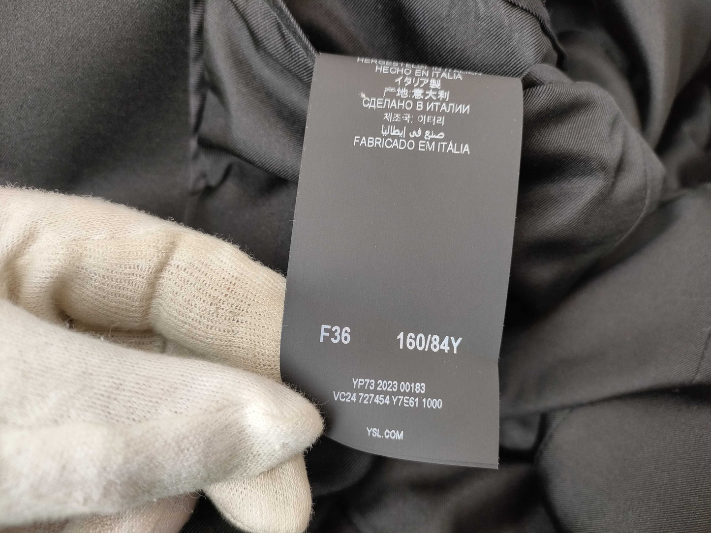 SAINT LAURENT 23 Year Old Double Smoking Jacket 727454 #36 Jacket