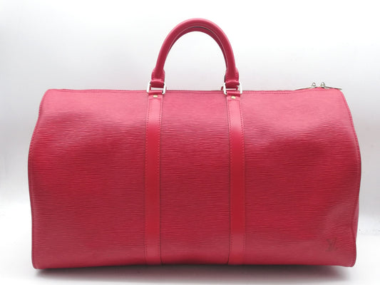 LOUIS VUITTON Epi Keepall 50 Boston Bag M42967