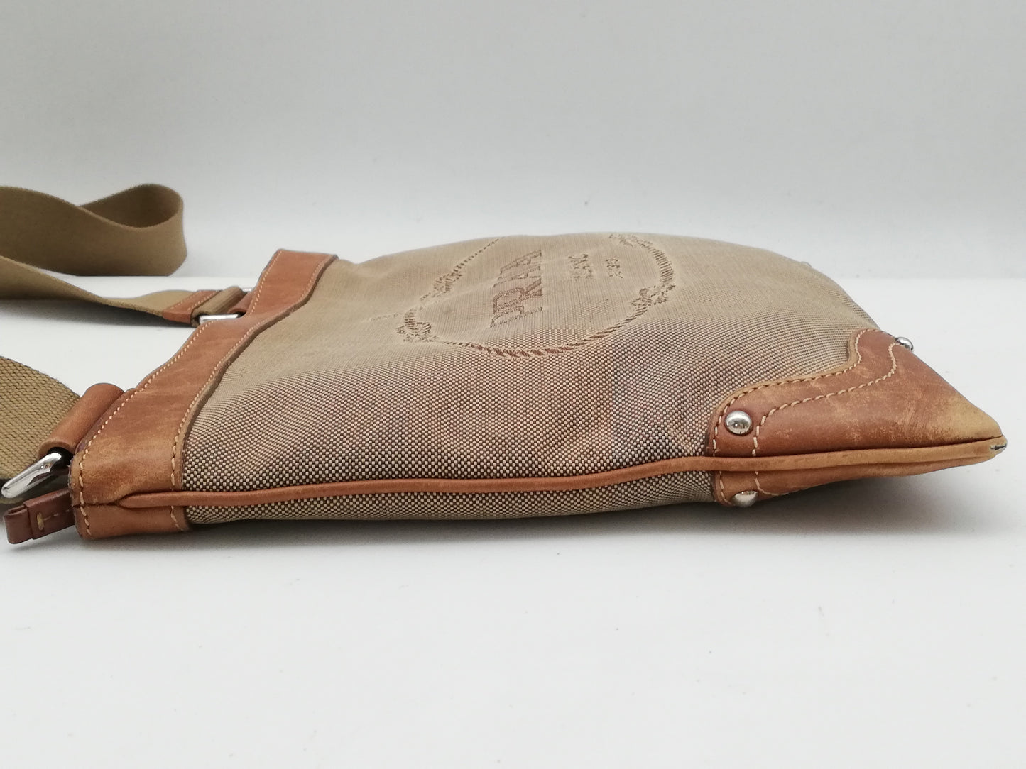 PRADA logo jacquard shoulder bag