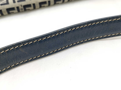 FENDI Zucca pattern Fendi Mamma Bucket Zucchino navy handbag