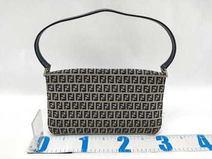 FENDI Zucca pattern Fendi Mamma Bucket Zucchino navy handbag