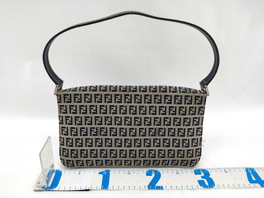 FENDI Zucca pattern Fendi Mamma Bucket Zucchino navy handbag