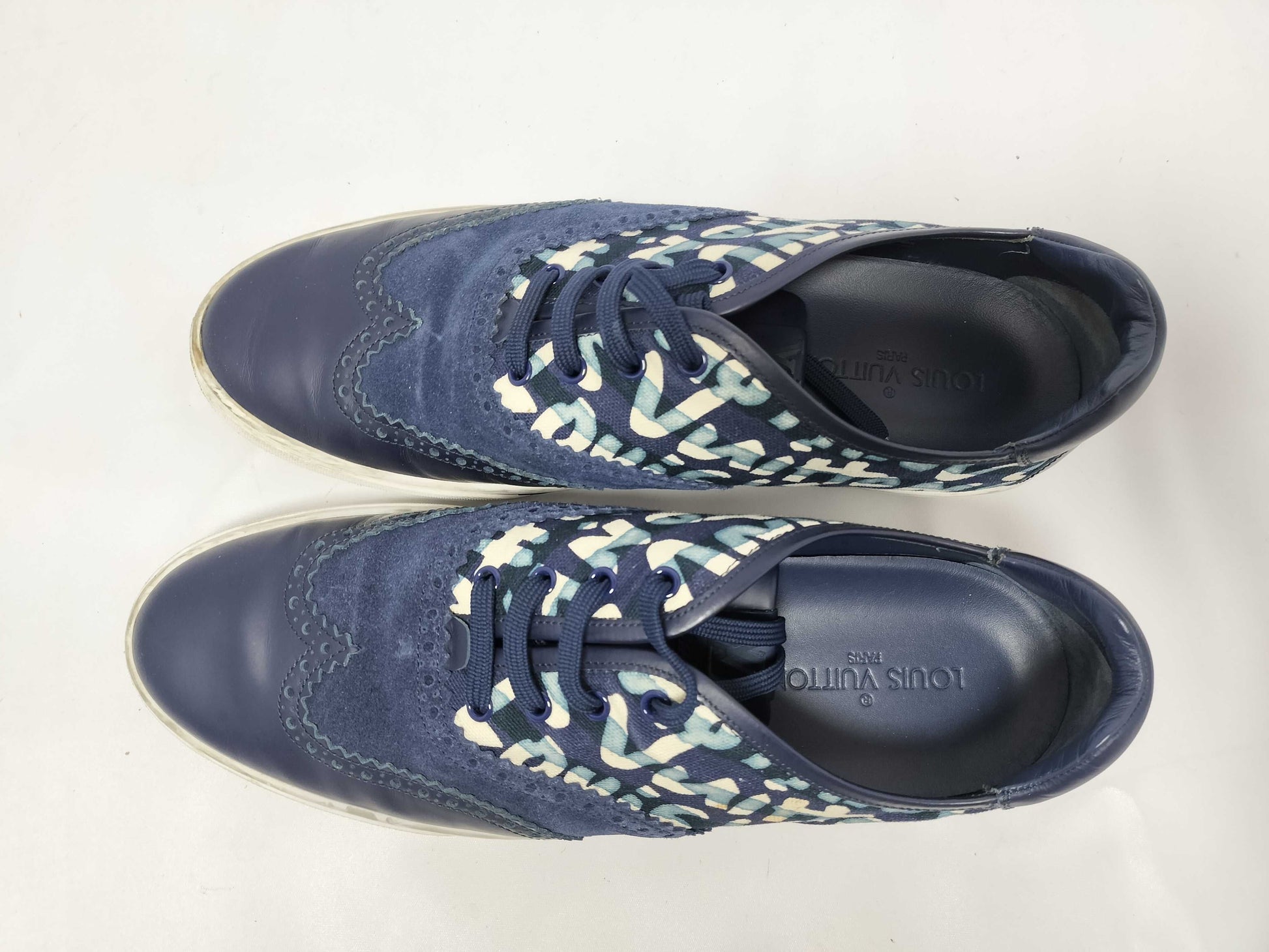 LOUIS VUITTON Sneakers Blue Size 8 Sneakers