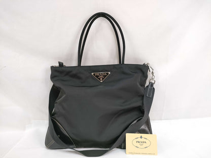 PRADA Nylon Prada Tessuto 2-Way Tote Bag Shoulder Bag