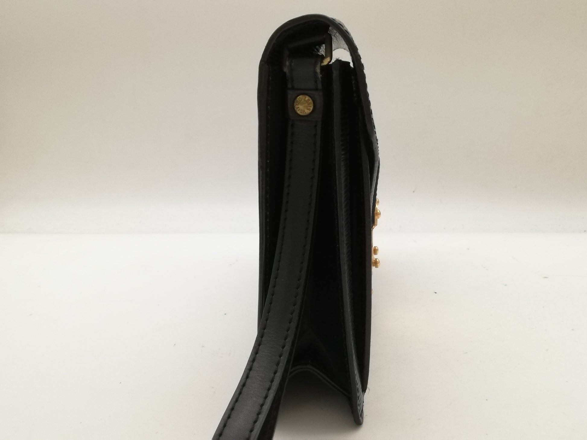 LOUIS VUITTON Epi Pochette Serie Dragonne M52612 Noir Clutch Bag