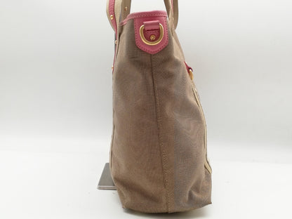 PRADA Logo Jacquard 2-way Shoulder Strap Tote Bag