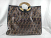 FENDI Runaway Shopper Embossed Leather Tote Bag 8BH351