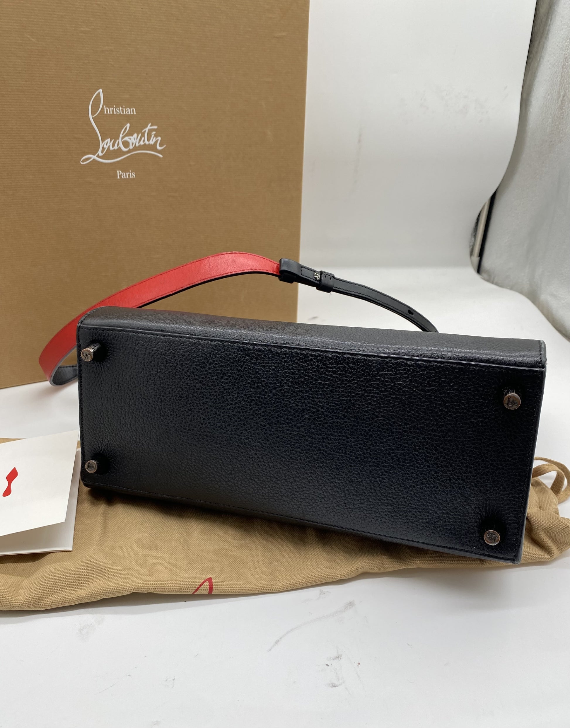 Christian Louboutin Paloma Medium Shoulder Bag with Charm/Strap