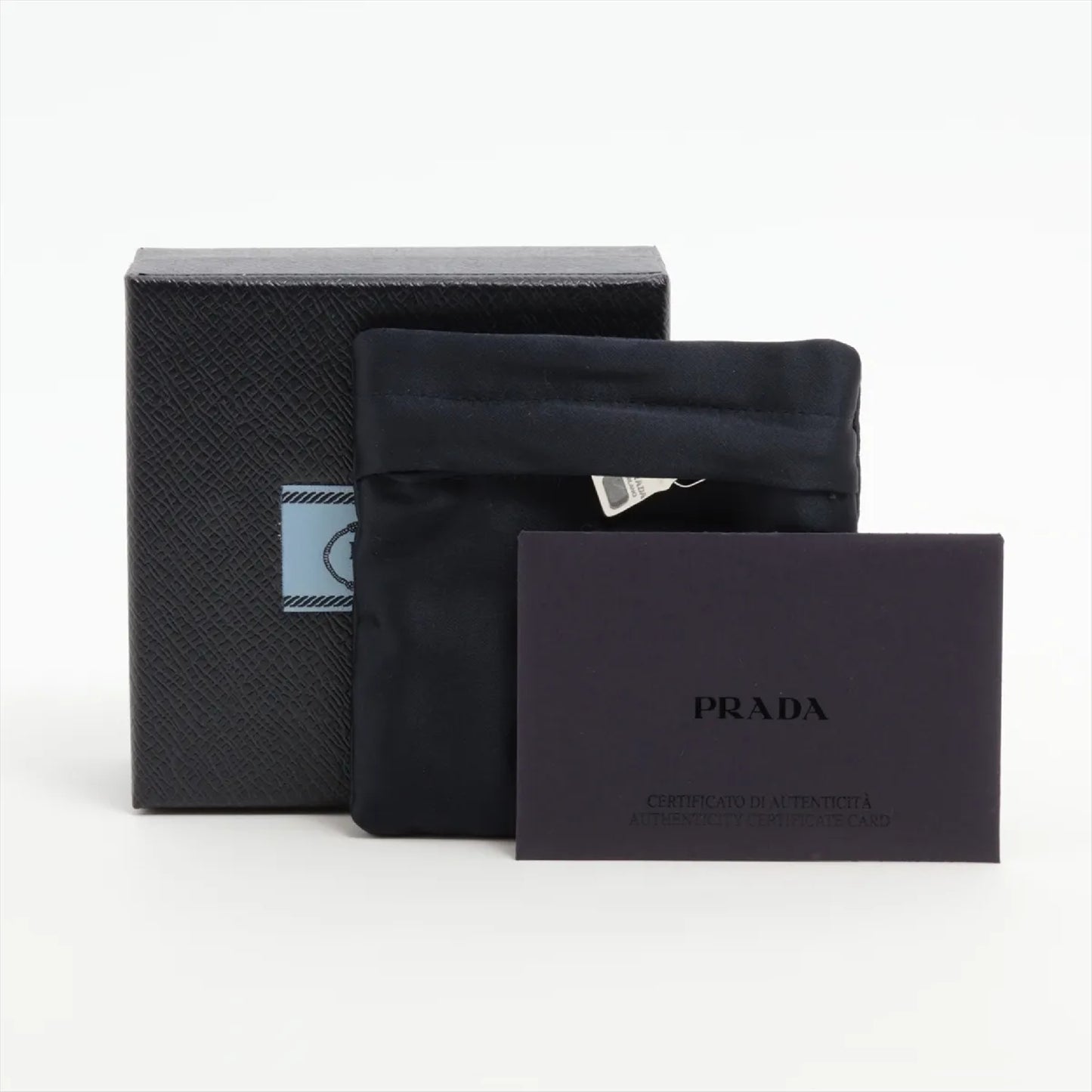 PRADA Prada Triangle Logo Earrings 925 5.1g Ring