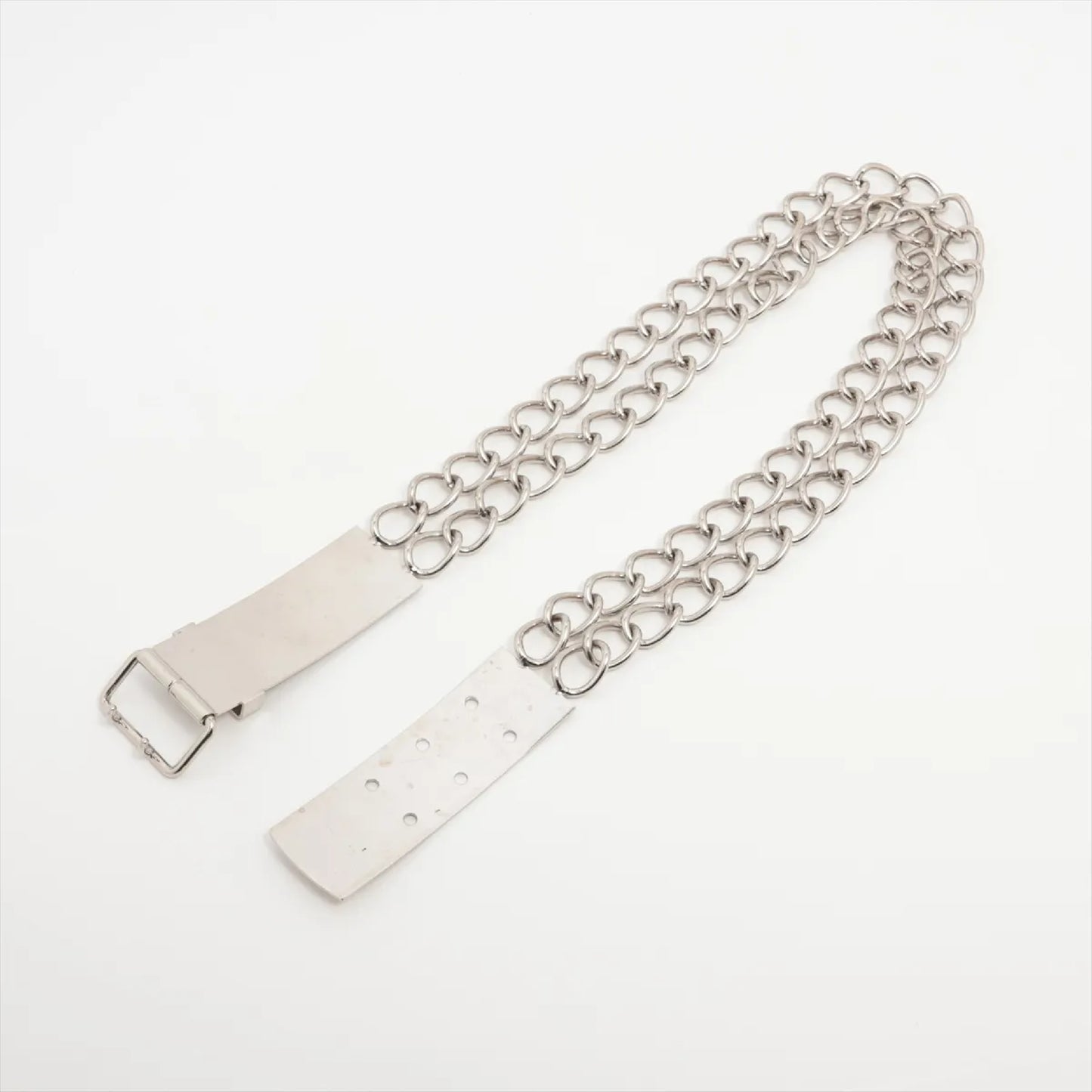 CHANEL Coco Mark 03P Charm Belt with Metal Chain Belt
