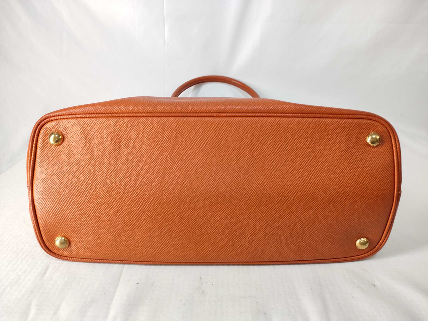 PRADA Prada Triangle Logo Plate Cuir 2-Way Saffiano Leather Handbag with White Tag 186