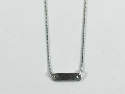 Dior Dior logo plate necklace
