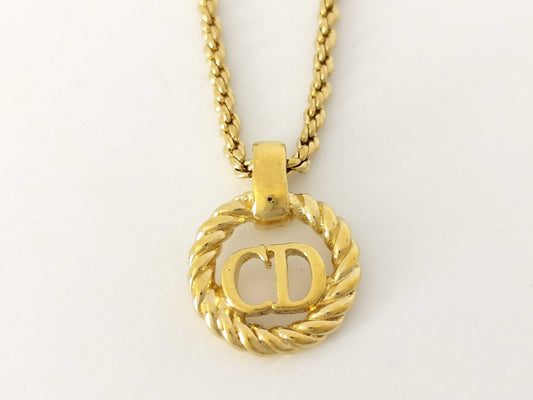 Dior CD logo necklace necklace