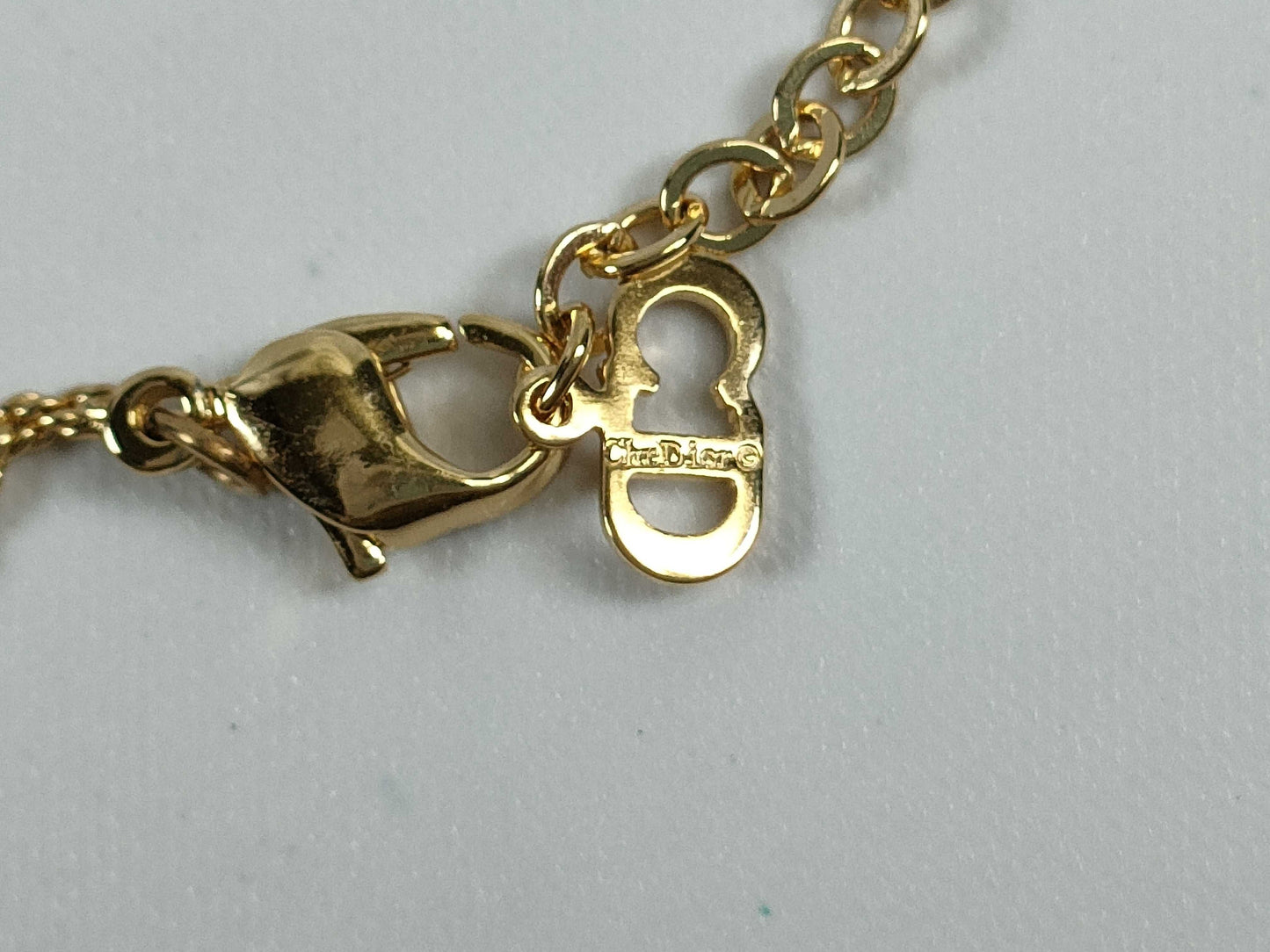 Dior CD rhinestone necklace