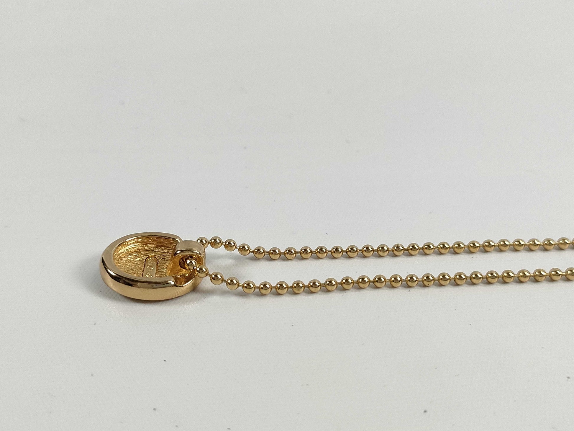 Dior CD Vintage Ball Chain Necklace