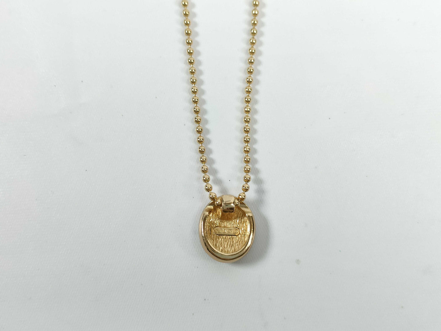 Dior CD Vintage Ball Chain Necklace