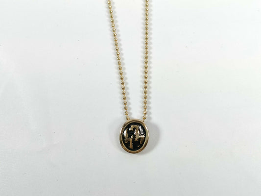 Dior CD Vintage Ball Chain Necklace