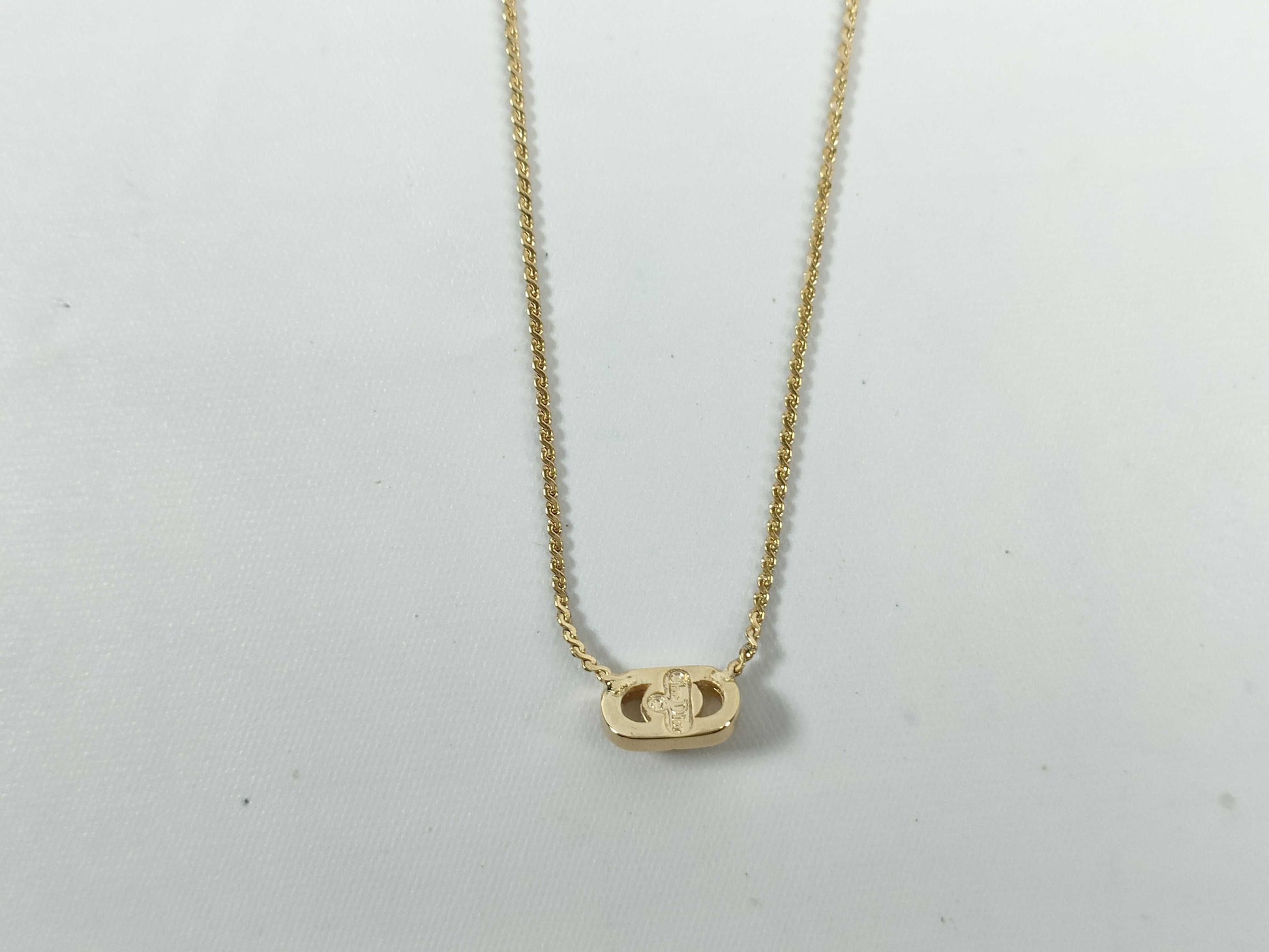 Dior CD logo necklace