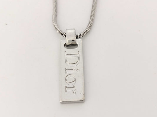Dior Dior logo plate necklace necklace