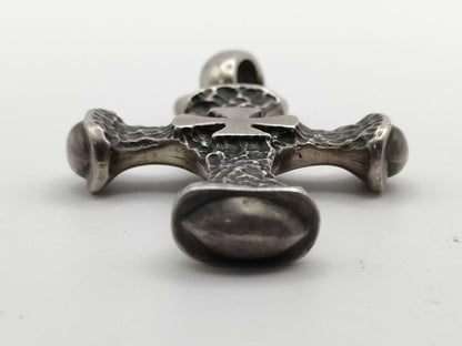 Silver bracelet top pendant top