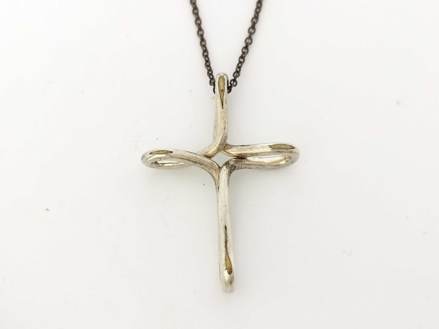 Tiffany & Co. Cross Motif Silver Necklace