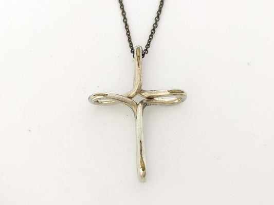 Tiffany & Co. Cross Motif Silver Necklace