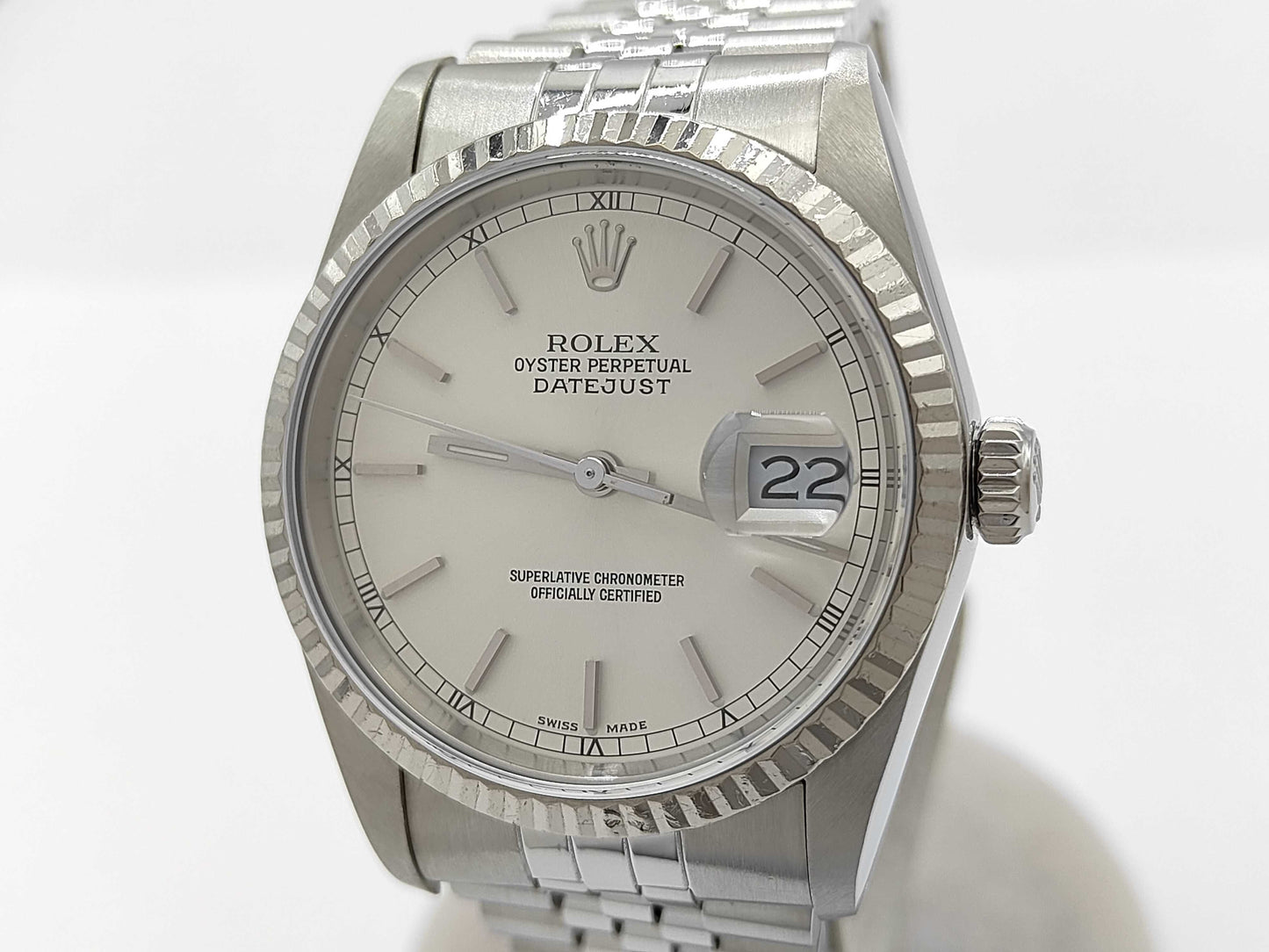 ROLEX 16234 L405656 Silver Dial Jubilee Bracelet Men's Watch
