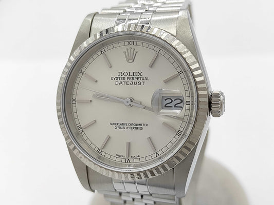 ROLEX 16234 L405656 Silver Dial Jubilee Bracelet Men's Watch