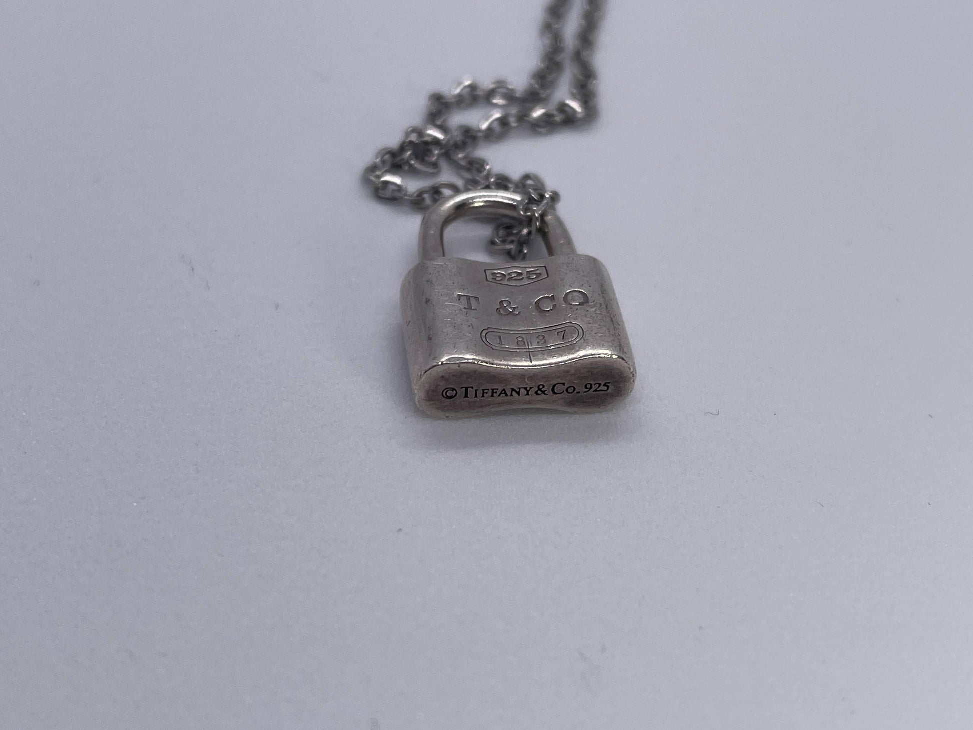 Tiffany & Co. SV925 Padlock Pendant Necklace, Approx. 8g