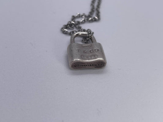 Tiffany & Co. SV925 Padlock Pendant Necklace, Approx. 8g