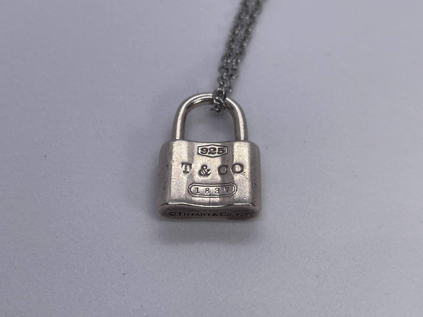 Tiffany & Co. SV925 Padlock Pendant Necklace, Approx. 8g