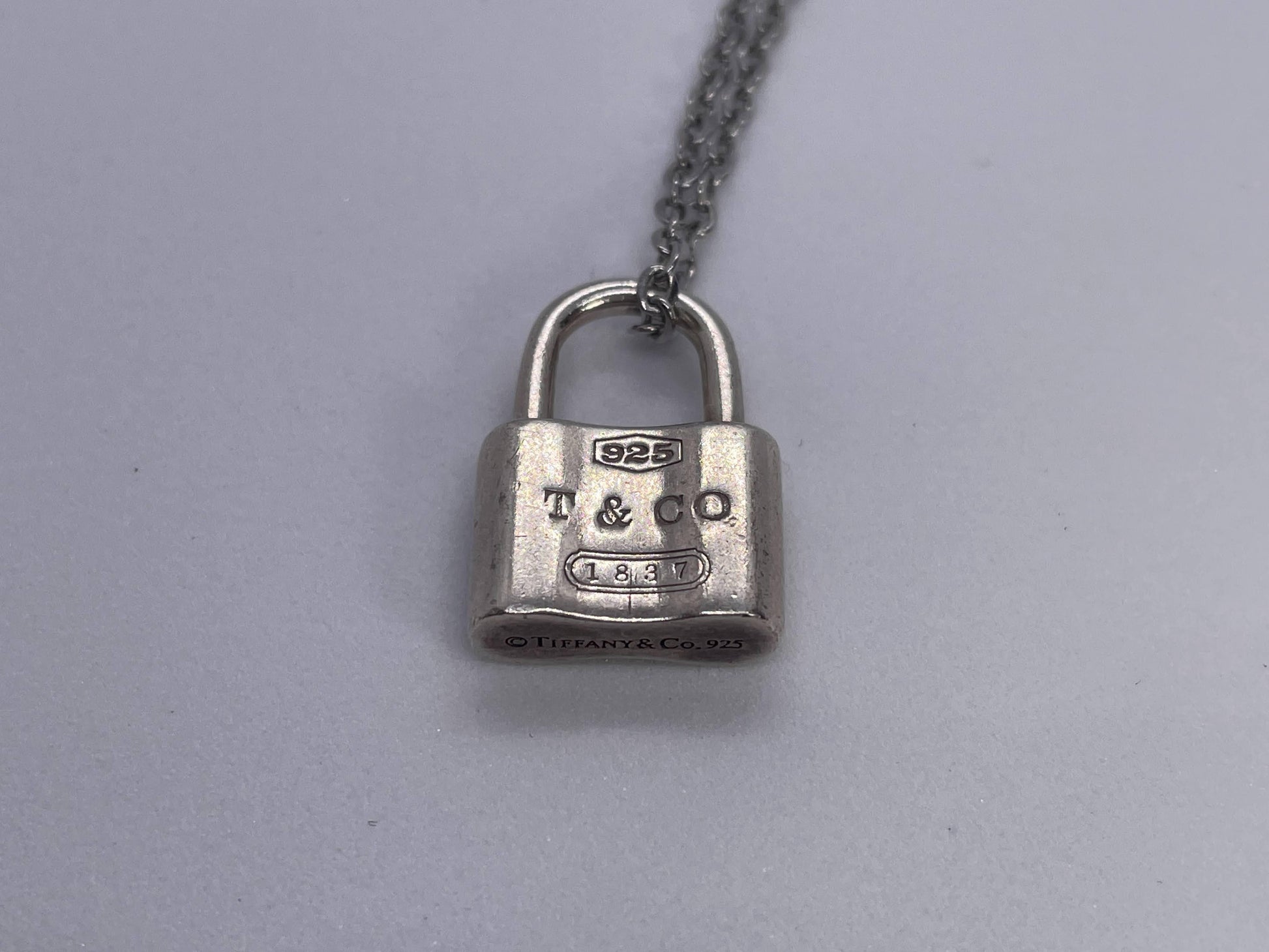 Tiffany & Co. SV925 Padlock Pendant Necklace, Approx. 8g