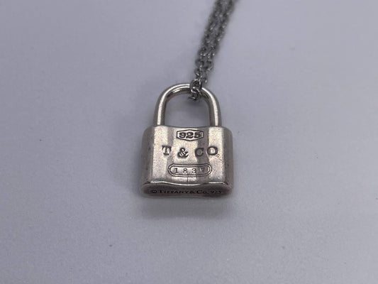 Tiffany & Co. SV925 Padlock Pendant Necklace, Approx. 8g