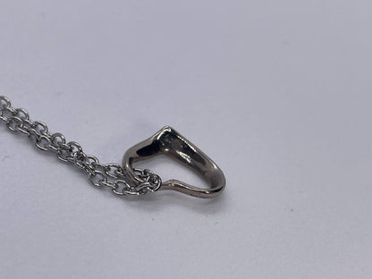 Tiffany & Co. SV925 Open Heart Necklace Pendant, Approx. 2.6g