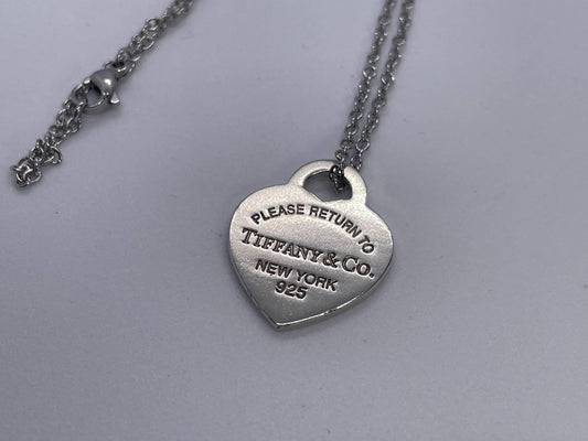 Tiffany & Co. SV925 Return to Heart Tag Necklace Pendant, Approx. 5.5g