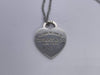 Tiffany & Co. SV925 Return to Heart Tag Necklace Pendant, Approx. 7.1g