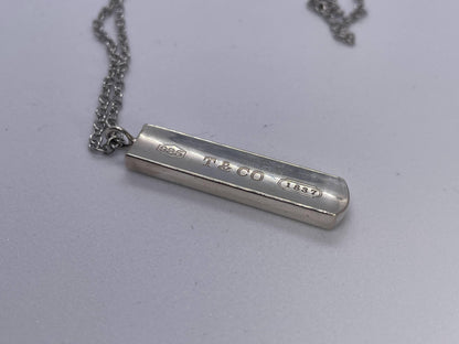 Tiffany & Co. SV925 Narrow Bar Pendant Top, Approx. 8.5g