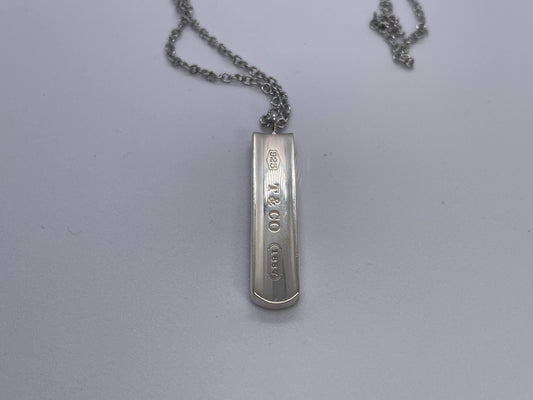 Tiffany & Co. SV925 Narrow Bar Pendant Top, Approx. 8.5g