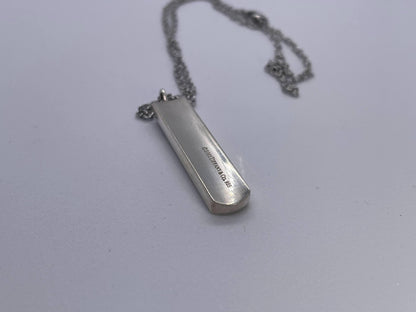 Tiffany & Co. SV925 Narrow Bar Pendant Top, Approx. 8.5g