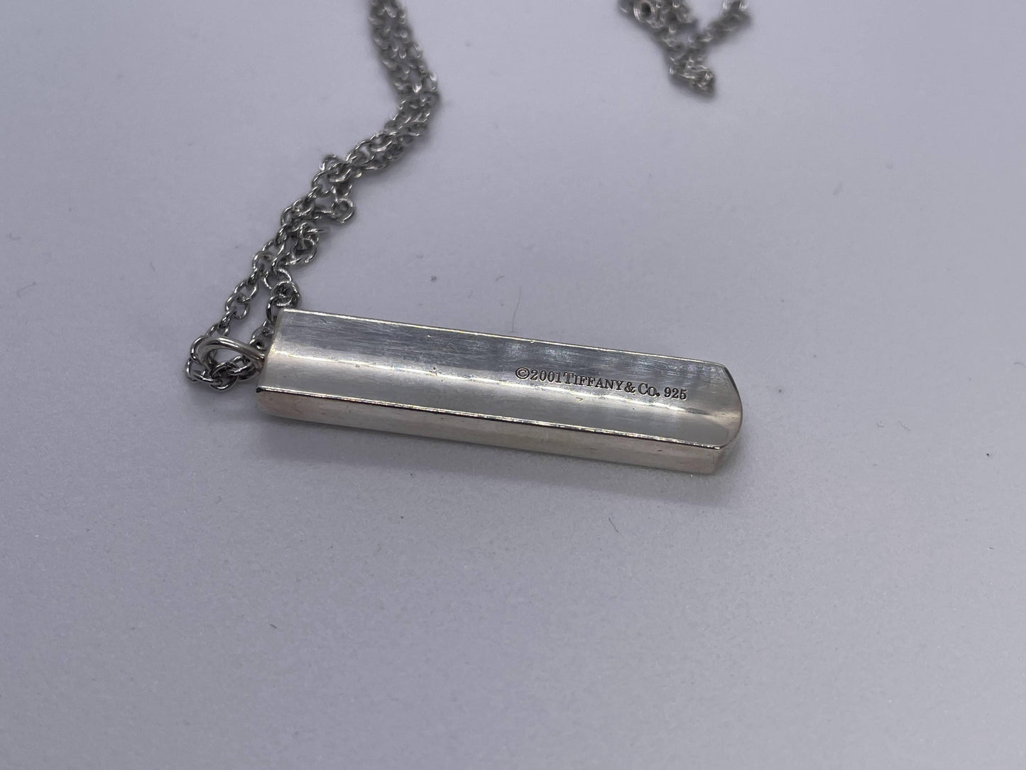 Tiffany & Co. SV925 Narrow Bar Pendant Top, Approx. 8.5g